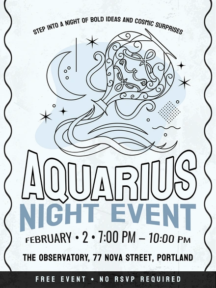 Night event announcement