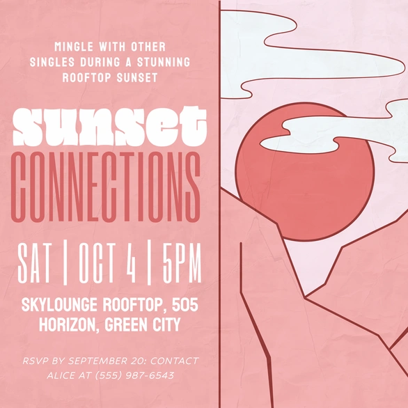 Sunset Event Invitation