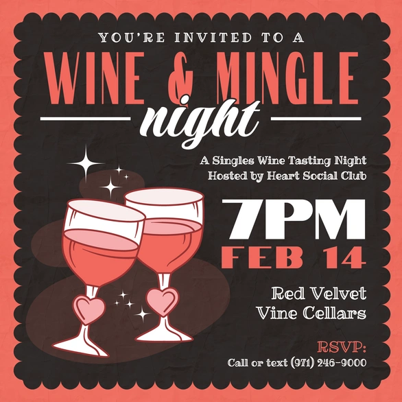 Wine Tasting Event Invitation