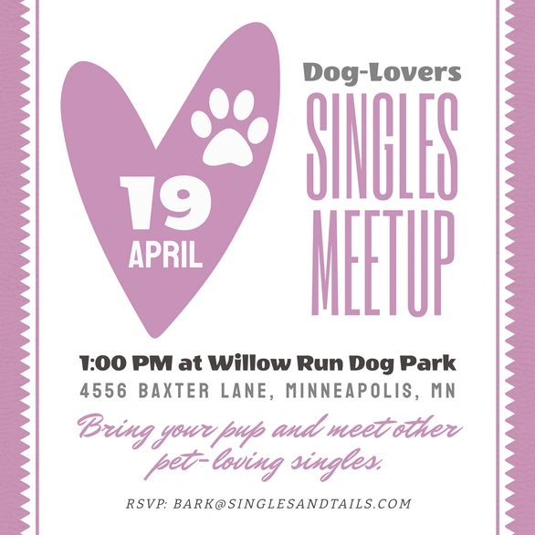 Dog-lovers singles meetup invitation