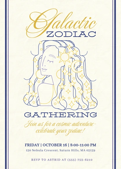 Zodiac Gathering Invitation