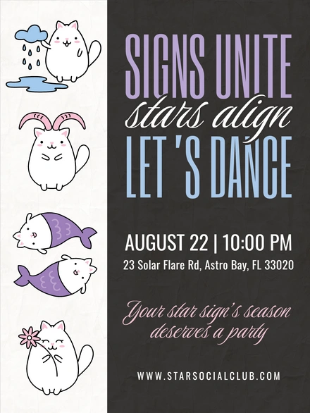 Astrological Party Invitation
