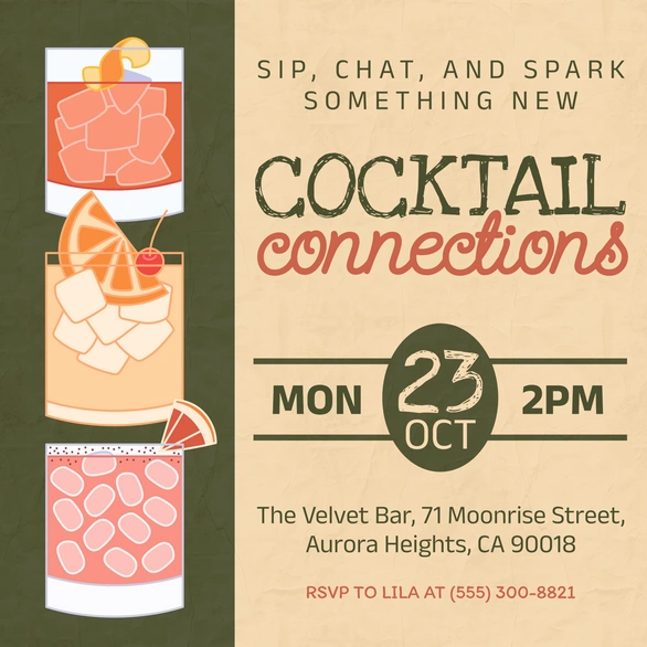 Invitation to a Cocktail Event