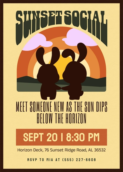 Sunset Social Gathering
