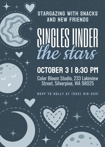 Stargazing event for singles
