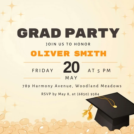 Personalized Graduation Party Invitation