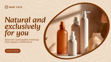 Discover Natural and Sustainable Makeup Banner