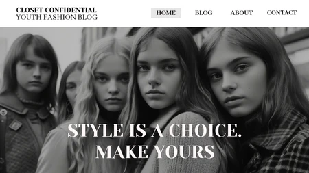 Fashion Blog Web Banner